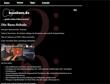 Tablet Screenshot of basskurs.de